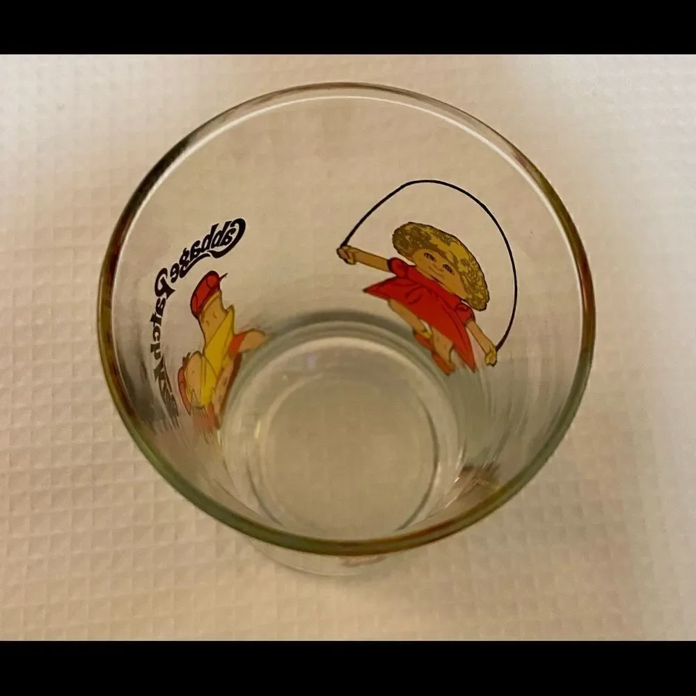 Cabbage Patch Kids Child's Juice Tumbler Drinking Glass Cup Vintage 1984